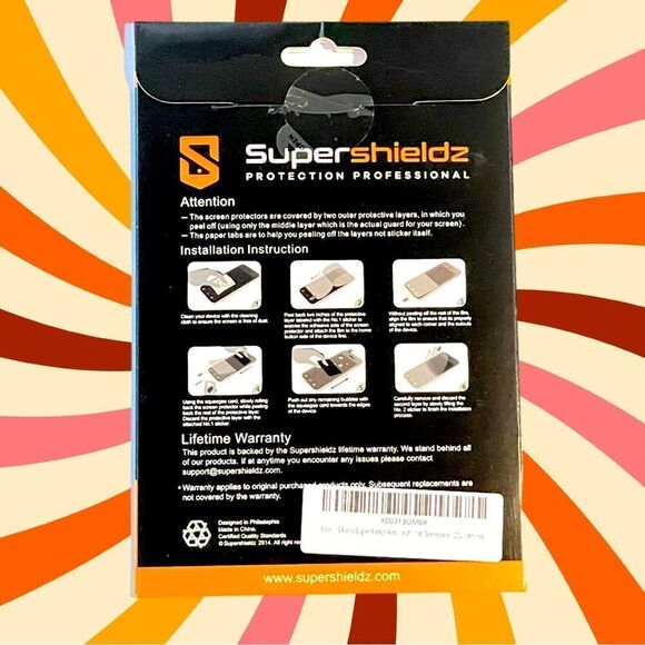 NIB SUPERSHIELDZ PROTECTION PROFESSIONAL SCREEN PROTECTOR FOR KINDLE PAPERWHITE - Picture 2 of 3